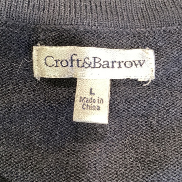 Croft and Barrow Checkered Cardigan - Picture 2 of 4